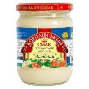 Соус майонезний Лагідний Королівський смак 30% жирності 780 грамів у скляній банці твіст-оф 600070 фото