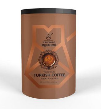 Турецкий кофе Kurukahveci Bayram Efendi молотый 250 грамм в жестяной банке 208002 фото