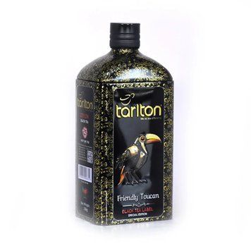 Чай чорний середньолистовий Тарлтон Friendly Toucan 150 г у жерстяній банці 104106 фото