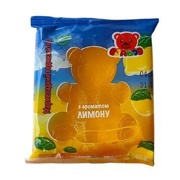 Мармелад без цукру Jabo Ведмедик зі смаком лимона 90 г 319004 фото
