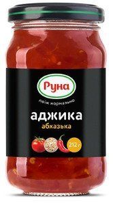 Аджика "Абхазская" Руна 212 грамм стеклянная бутылка 602022 фото