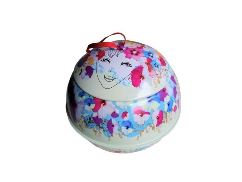 Рождественский чай в виде игрушки на ёлку Zylanica Xmas Caddy Petunia 50 грамм в жестяной банке 141005 фото