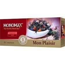 Чай чорний Monomax Mon Plaisir 25 пакетиків ароматизований цейлонський із фруктово-квітковим смаком 115071 фото