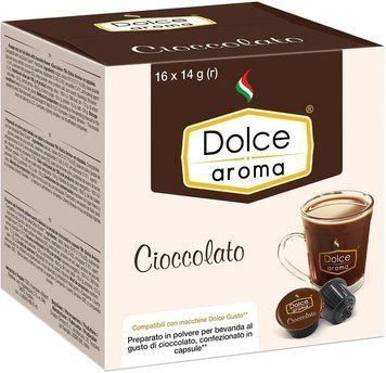Гарячий шоколад в капсулах Dolce Aroma 16 шт. для кавоварки Dolce Gusto 160011 фото