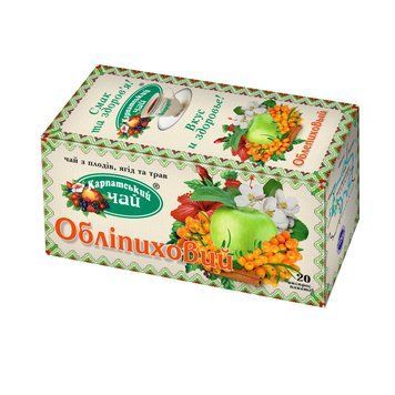 Карпатський чай Обліпиха з корицею 20 експрес-пакетиків 152023 фото