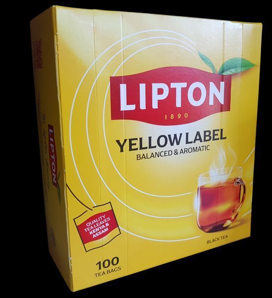 Чай Lipton Yellow Label&nbsp;100 пакетиков чёрный без добавок и ароматизаторов 114012 фото