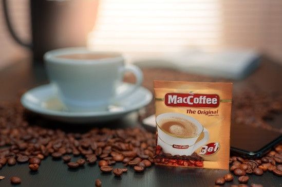 MacCoffee Оригінал 3 в 1 напій кавовий 50 пакетиків у пластиковій банці 282011 фото