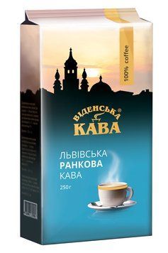 Віденська кава Львівська Ранкова кофе молотый 250 грамм 287010 фото