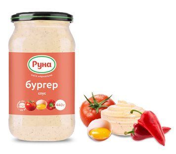 Соус майонезний Бургер Руна 440 г 602058 фото