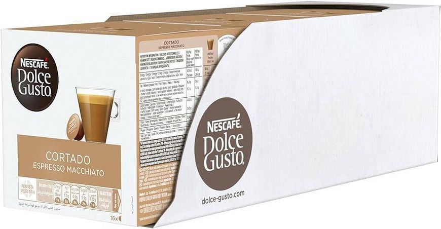 Nescafe Dolce Gusto Cortado Espresso Macchiato кофе в капсулах с молоком 16 шт. 285046 фото