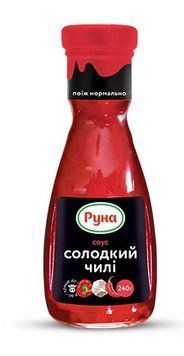Соус "Сладкий чили" Руна 240 грамм стеклянная бутылка 602045 фото