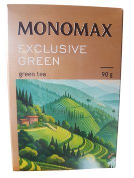 Зелений крупнолистовий чай Мономах Exclusive Green Tea 90 грам 115015 фото
