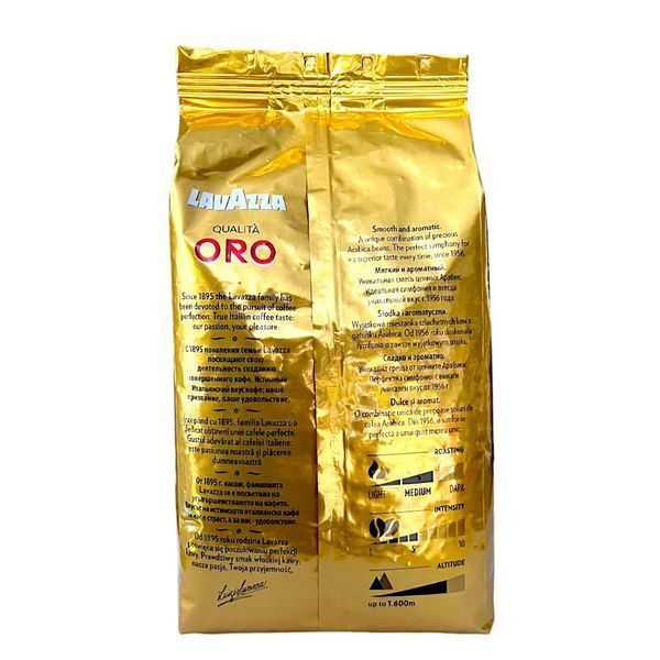 Кава в зернах Lavazza Qualita Oro 100% арабіка 1000 грамів, кава зернова лавацца в пачці 202426 фото