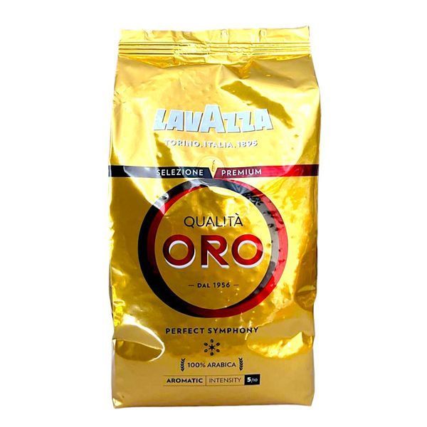Кава в зернах Lavazza Qualita Oro 100% арабіка 1000 грамів, кава зернова лавацца в пачці 202426 фото