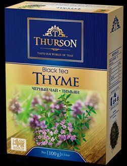 Чорний чай з чебрецем Thurson Thyme цейлонський листовий 100 грам 108018 фото