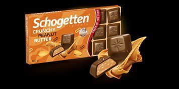 Молочний шоколад Schogetten Crunchy Peanut Butter з арахісовою пастою 100 грамів 364128 фото