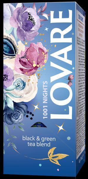 Смесь черного и зелёного чая Lovare 1001 Ночь в пакетиках 24 шт. 122045 фото
