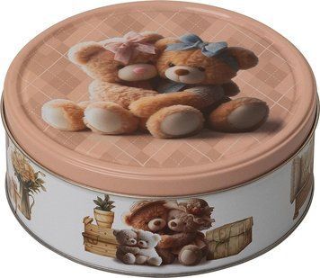 Печиво вершкове Плюшка Ведмедик Jacobsens Bakery металева банка в асортименті 150 г 307091 фото