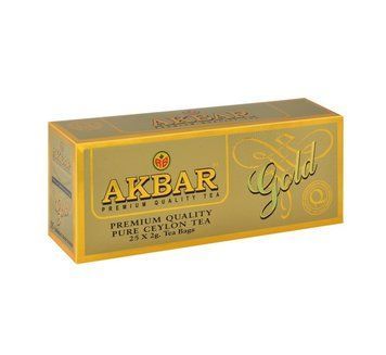 Чай черный пакетированный Akbar Gold 25 штук 148004 фото