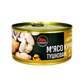М'ясо курки тушковане ТМК без ГМО та сої, 300 г 608035 фото