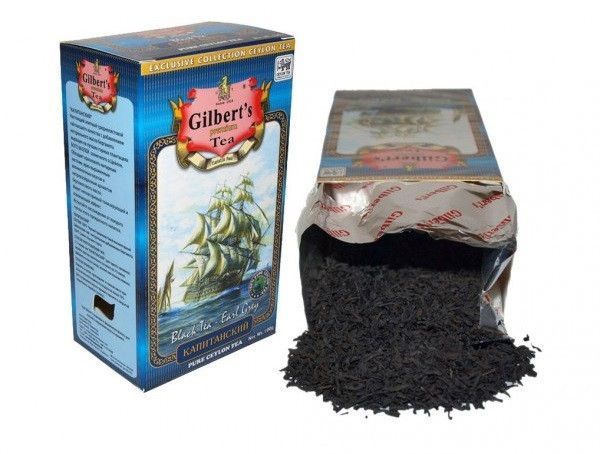 Чорний чай з натуральною олією бергамоту Gilbert's Earl Grey 100 грамів 127007 фото