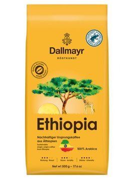 Зернова кава Dallmayr Ethiopia якісна 100% арабіка 500 грамів 205023 фото