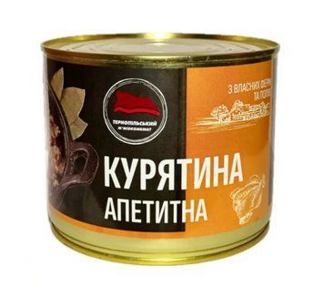Курятина тушкована ТМК Апетитна у соусі, 525 г 608036 фото