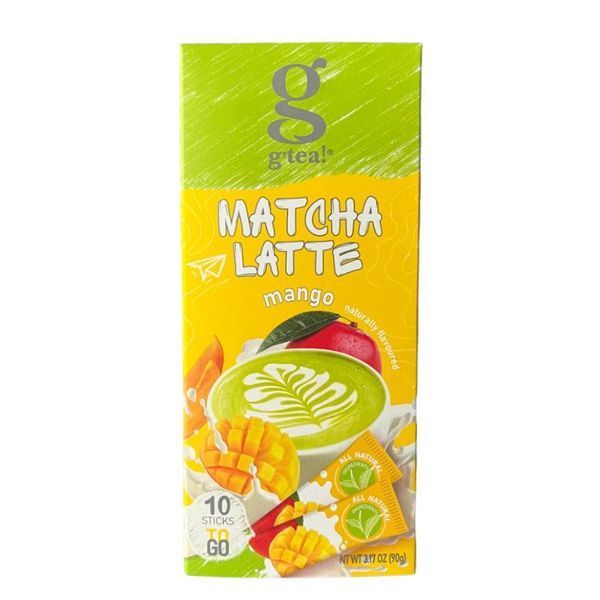 Зеленый чай g'tea! Матча латте с манго 10 стиков 133021 фото