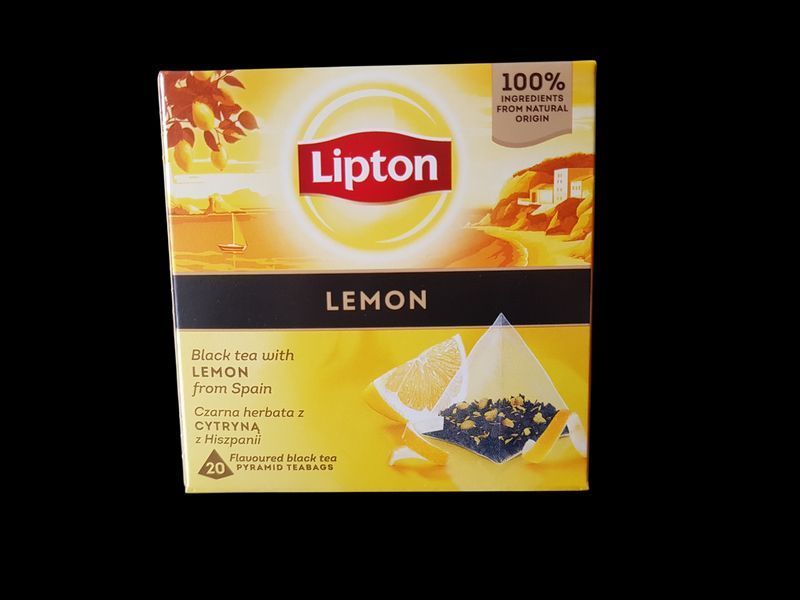 Черный чай с лимоном Lipton Citrus 20 пирамидок 114023 фото