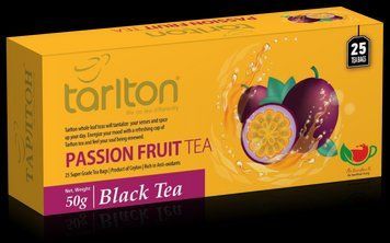 Чай черный пакетированный Тарлтон Passion Fruit Black Tea со вкусом маракуйи 25 пак х 2 г 104151 фото