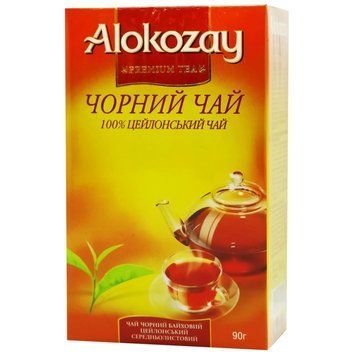 Цейлонський чорний чай Alokozay FBOP середній лист 90 грамів 129020 фото