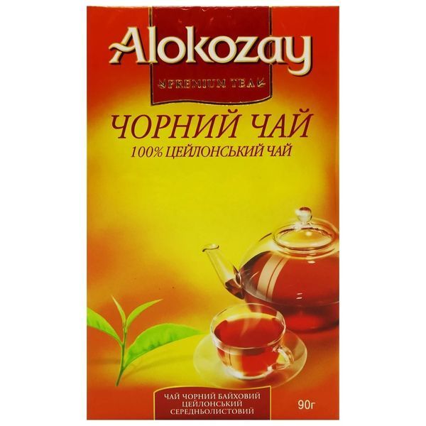 Цейлонский черный чай Alokozay FBOP средний лист 90 грамм 129020 фото