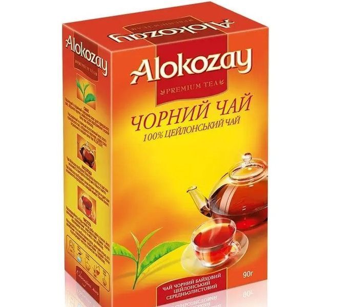 Цейлонский черный чай Alokozay FBOP средний лист 90 грамм 129020 фото