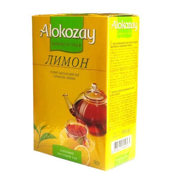 Черный листовой чай с лимоном Alokozay 90 грамм 129035 фото