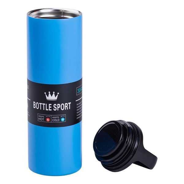 Термос металлический 500 мл Bottle Sport с вакуумной изоляцией синий HPGM5009BL HPGM5009W фото