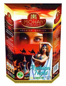 Чорний і зелений чай Mohan Arabian Night із кучоками ягід і пелюстками квітів 100 грамів 144005 фото