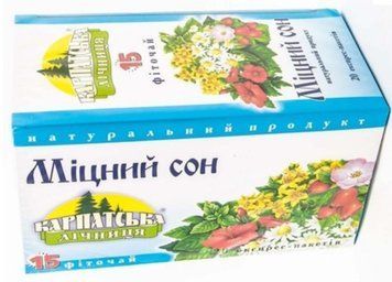 Чай Карпатская лечебница &ldquo;Крепкий сон&rdquo; сбор №15 фито 25 пакетиков 113007 фото