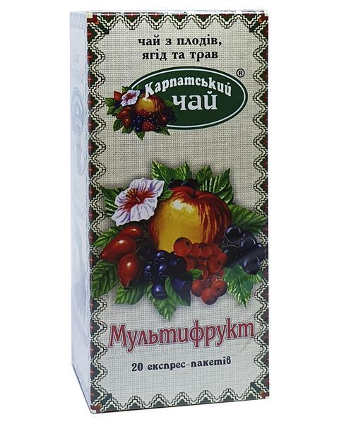 Чай Карпатский Мультифрукт 20 экспресс-пакетиков 152018 фото