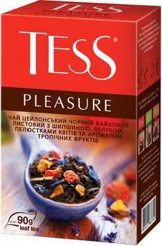 Чай черный с тропическими фруктами TESS Pleasure 90 гр. 103028 фото