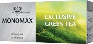Зеленый чай Мономах Exclusive Green Tea пакетированный 25*1,5 г 115024 фото