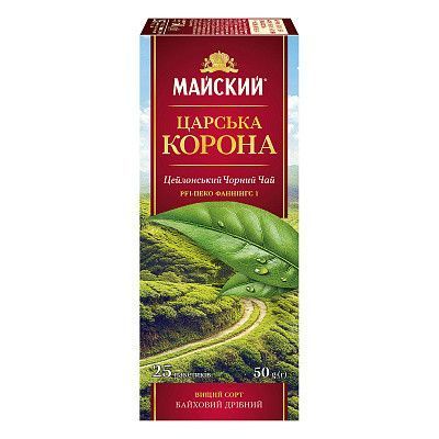 Трав'яний чай у пакетиках Царська Корона чорний 25*2 г 128006 фото