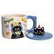 Кубок порцелянова з кришкою Kitten's Birthday 400 (мл) подарункова кружка прикольна чашка для дітей на подарунок Синій FM-24A FM-24A фото 3