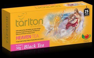 Чай чорний пакетований Тарлтон Heaven Tea зі смаком ягід асаї 25 пак х 2 г 104156 фото