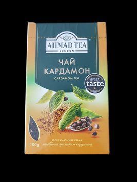 Чай чорний байховий листовий з кардамоном Ahmad Tea 100 г ароматний цейлонський купаж 101512 фото