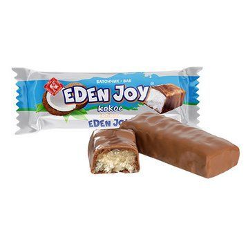 Шоколадний батончик з кокосом Eden Joy 40 грамів | Житомирські ласощі 330013 фото