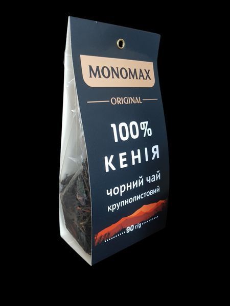 Черный чай крупнолистовой Мономах Оригинал 100% Кения 90 граммов в мягкой упаковке 115069 фото