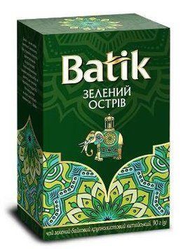 Чай зелений крупнолистовий без добавок Batik Зелений Острів 90 г 116031 фото
