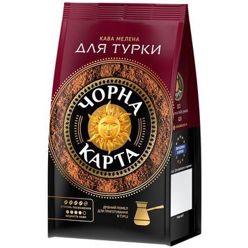 Кава мелена Чорна карта Для турки 70 г у м'якому пакованні 218006 фото