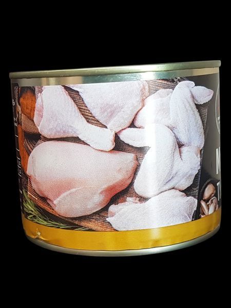 Консервы Мясо курицы тушеное Тернопольский мясокомбинат 525 г жестяная банка 608029 фото