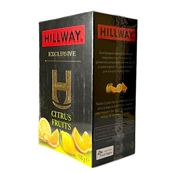 Чай черный HILLWAY Citrus Fruits с лимоном 100 грамм 144030 фото